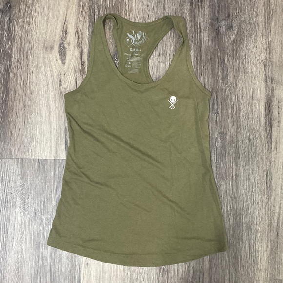 Sullen , small military green racer back tank - Picture 3 of 7